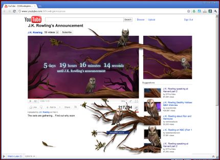 youtube - Pottermore