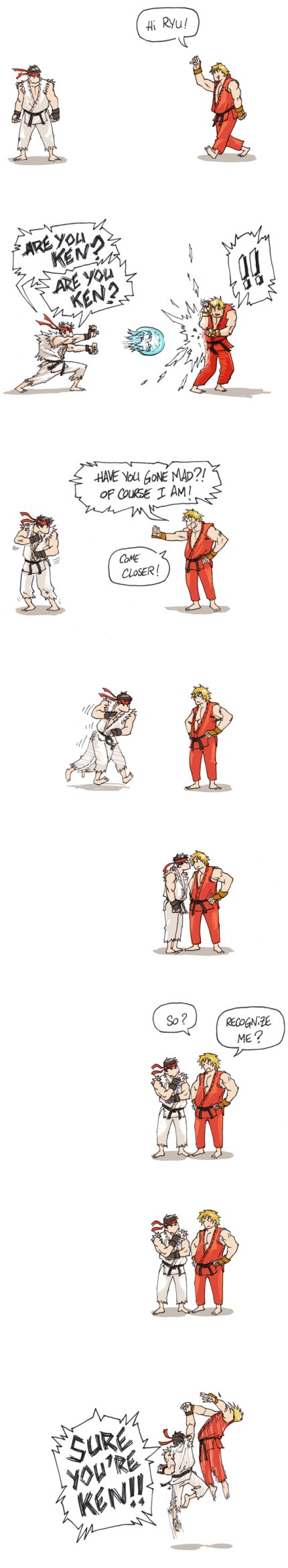 Humor de Street Fighter 2 - Ryu vs Ken